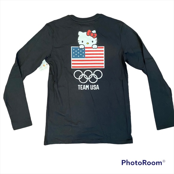 Hello Kitty Other - New hello kitty urban outfitters black long sleeve team USA Olympics Tokyo 2020
